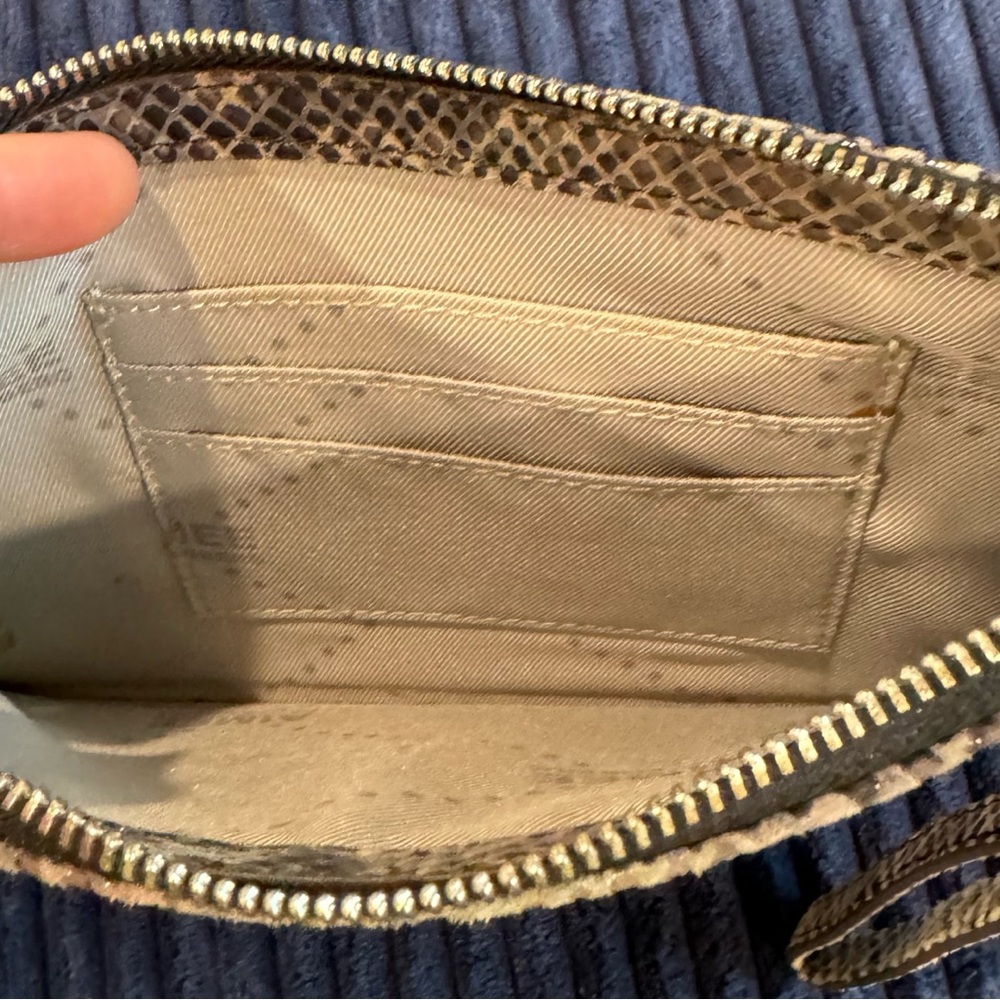 Aimee Kestenberg Leather Python Print Wristlet - image 5